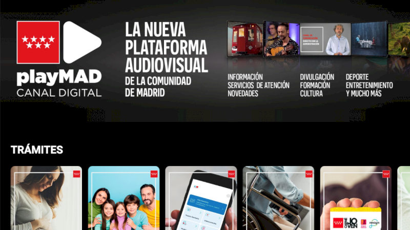 Díaz Ayuso prezintă PLAYMAD, platforma de televiziune digitală a Comunității Madrid care va transforma relația dintre cetățeni și Administrație