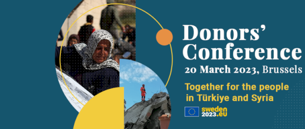 Comisia Europeană și președinția suedeză a Consiliului vor găzdui la 20 martie, la Bruxelles, o Conferință internațională a donatorilor pentru oamenii din Turcia și Siria