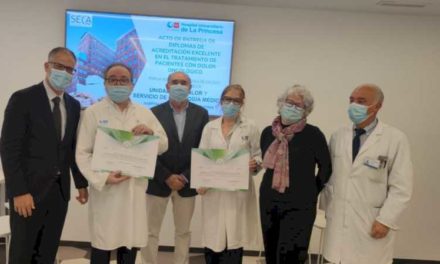 Unitatea de Durere și Serviciul de Oncologie al Spitalului de La Princesa primesc acreditarea „Excelent” pentru îngrijirea acordată pacienților cu dureri canceroase