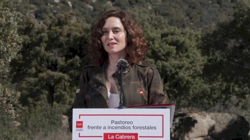 Díaz Ayuso prezintă eficacitatea acțiunilor de prevenire a pășunatului controlat în lupta împotriva incendiilor forestiere