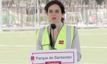 Díaz Ayuso află despre remodelarea Parcului de Santander, gata până la sfârșitul lunii mai, cu spațiu dublu pentru sport și 55.000 m2 de zone verzi