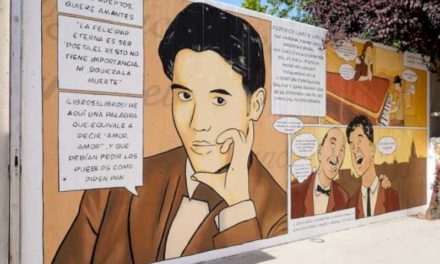 Torrejón – Biblioteca Centrală Federico García Lorca prezintă o nouă pictură murală mare, realizată de artistul din Torrejón, Alon, în omagiu adus acestui poet…