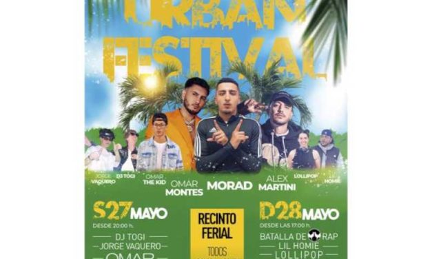Torrejón – Festivalul Urban Ciudad de Torrejón sosește cu concertele gratuite ale lui Omar Montes, mâine sâmbătă, 27 mai, și Morad y el D…