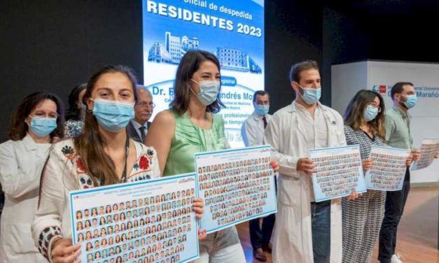 Spitalul Gregorio Marañón îi onorează pe cei 141 de rezidenți care și-au finalizat pregătirea de specialitate în domeniul sănătății la spital