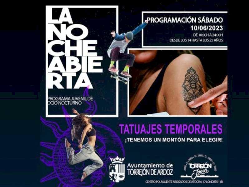 Torrejón – Atelier de tatuaje, ultima activitate a sezonului „La Noche Abierta”, în această sâmbătă, 10 iunie