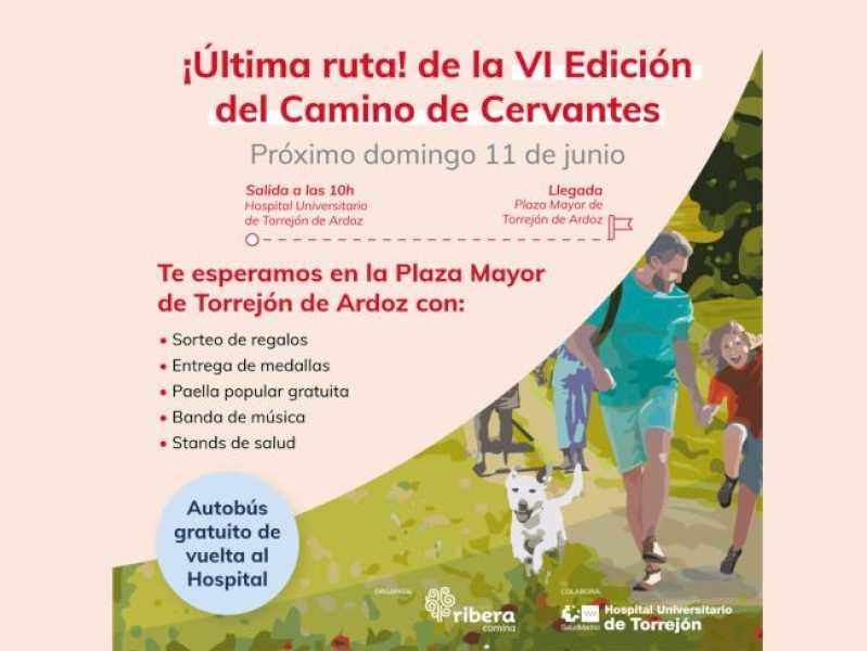 Torrejón – În această duminică, 11 iunie, ediția a VI-a a Camino de Cervantes se încheie cu ultimul traseu care pleacă de la Spitalul Univers…