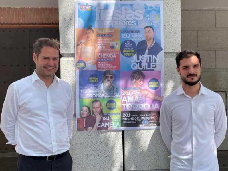 Torrejón – Marile concerte gratuite ale lui Justin Quiles, Ana Torroja, Camela, El Drogas și Chenoa, protagoniști ai Fiestas Popular…