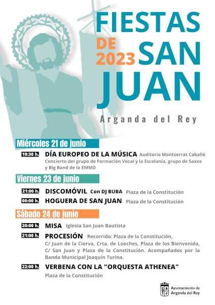 Arganda – Arganda se pregătește să sărbătorească festivitățile patronului său San Juan 2023 |  Primăria Arganda