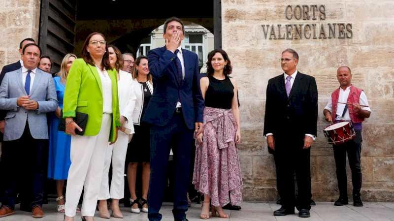 Díaz Ayuso îl însoțește pe Mazón în inaugurarea sa și speră să revitalizeze axa Madrid-Valencia