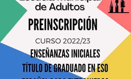 Torrejón – Până pe 26 iulie, perioada de preînscriere a Școlii Municipale de Adulți va rămâne deschisă pentru cursul 202…