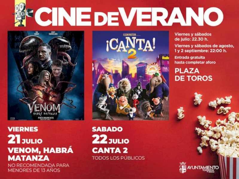 Torrejón – Vineri, 21 iulie și sâmbătă, 22 iulie, Cinematograful de Vară continuă cu filmele „Venom, va fi o crimă” și „Canta 2”