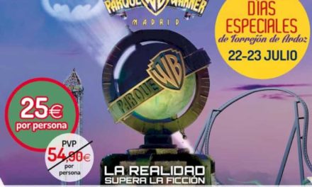 Torrejón – Sâmbătă, 22 și duminică, 23 iulie, Zilele Speciale de la Torrejón de Ardoz continuă la Parque Warner cu…