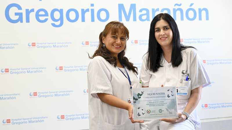 Enfermeras del Hospital Gregorio Marañón, galardonadas por un trabajo sobre cuidados especializados en Esclerosis Múltiple