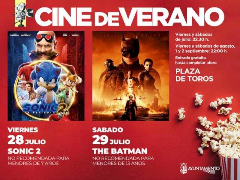 Torrejón – Hoy viernes 28 y mañana sábado, 29 de julio, continúa el Cine de Verano con las películas “Sonic 2” y “The Batman”