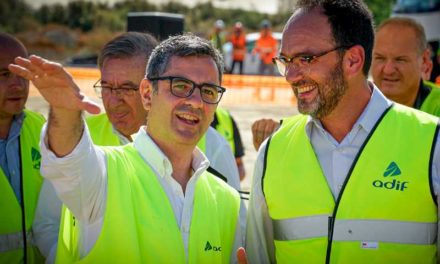 Bolaños destaca el gran avance en las obras del AVE Almería, por encima del 50% de ejecución