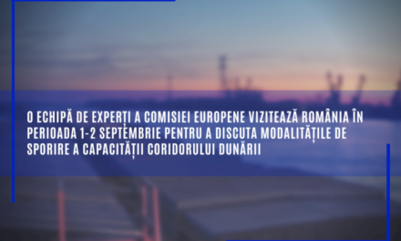 O echipă de experți a Comisiei Europene vizitează România în perioada 1-2 septembrie pentru a discuta modalitățile de sporire a capacității coridorului Dunării
