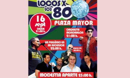 Torrejón – Mâine, sâmbătă, 16 septembrie, marele festival Locos X los 80 în Plaza Mayor, cu intrare gratuită cu Orchestra Mondragón,…