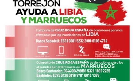 Torrejón – Campanie de donații pentru cei afectați de inundațiile din Libia și de cutremurul din Maroc