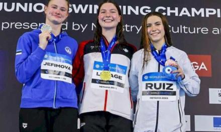 Torrejón – Jimena Ruiz, din Torrejon, a câștigat medalia de bronz la 100 de metri bras la Campionatele Mondiale de juniori