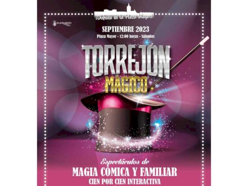 Torrejón – Mâine, sâmbătă, 23 septembrie, la ora 12:00, în Plaza Mayor, inițiativa gratuită „Torrejón Mágico” revine cu spectacolul…