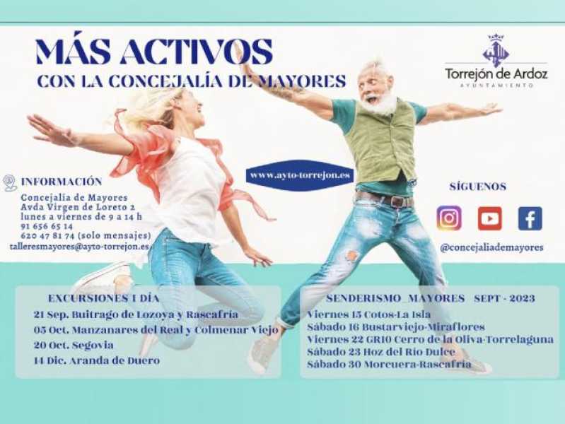 Torrejón – Înregistrările sunt deschise pentru a participa la excursiile de o zi pentru seniori a căror următoare întâlnire va fi pe 5 octombrie la Manz…