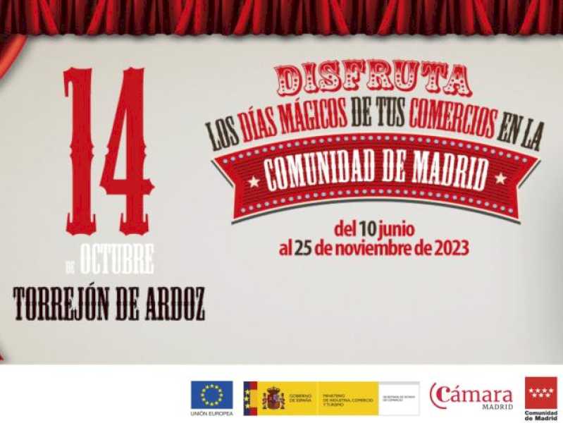 Torrejón – „Magazinele magice” sosesc mâine, sâmbătă, 14 octombrie, în Plaza Mayor din Torrejón de Ardoz cu jocuri, divertisment, cu…