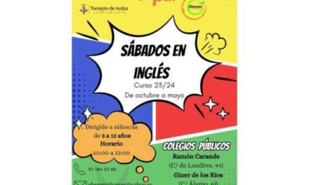 Torrejón – Perioada de înscriere rămâne deschisă pentru activități extracurriculare, sâmbăta engleză și bebetecas, pequetecas…