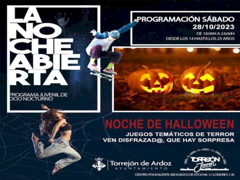Torrejón – În această sâmbătă, 28 octombrie, „Open Night” continuă cu „Halloween Night” cu jocuri cu tematică de groază și multe surprize…