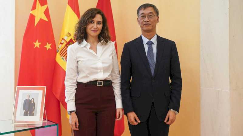 Díaz Ayuso îl primește pe ambasadorul Republicii Populare Chineze în Spania