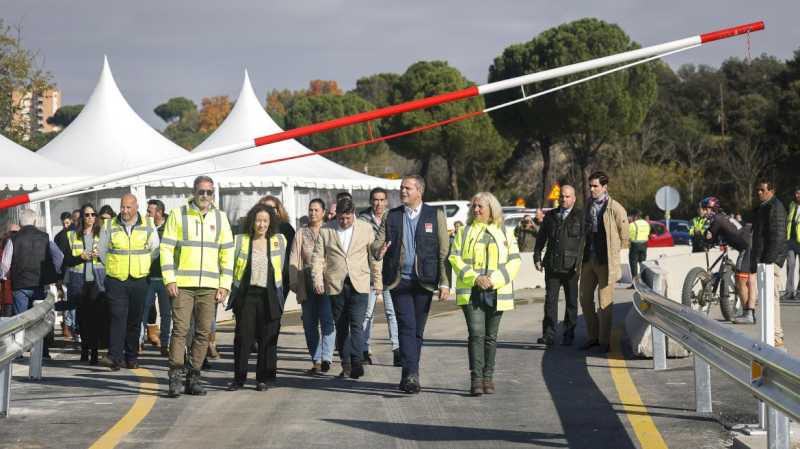 Comunitatea Madrid deschide două poduri provizorii pentru a restabili comunicația între Aldea del Fresno, Villa del Prado și Chapinería