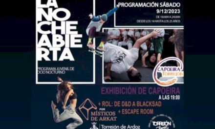 Torrejón – Sâmbătă, 9 decembrie, expoziție de capoeira, jocuri de rol și Escape Room la „Open Night”