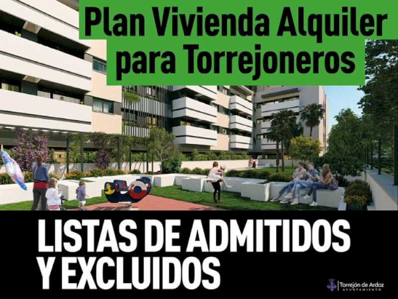 Torrejón – ANUNȚ: Au fost publicate listele celor admiși și excluși din cele 150 de locuințe în prima fază a Planului de închiriere de locuințe pentru toți…