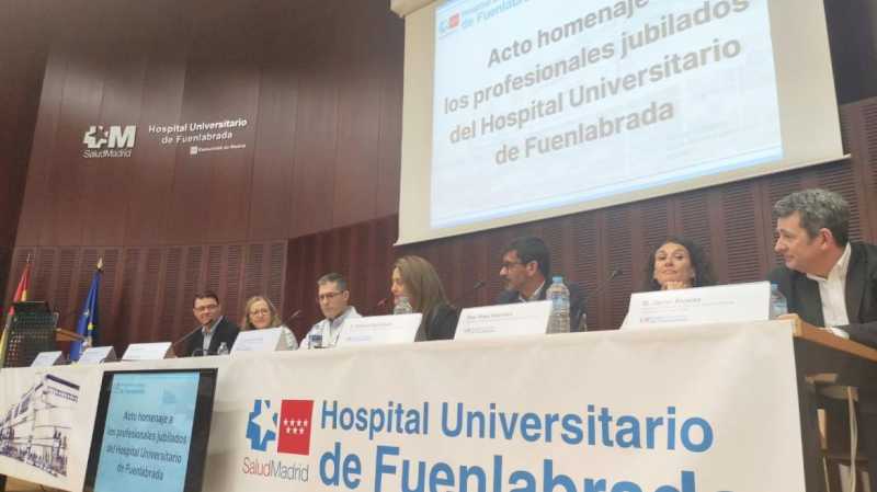 Spitalul Universitar din Fuenlabrada sărbătorește un eveniment pentru profesioniștii pensionari