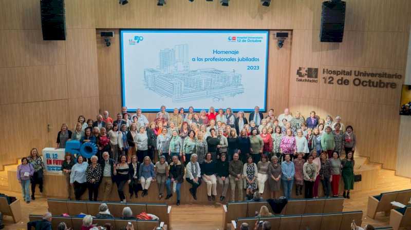 Spitalul 12 de Octubre celebrează un omagiu adus profesioniștilor pensionari în 2023