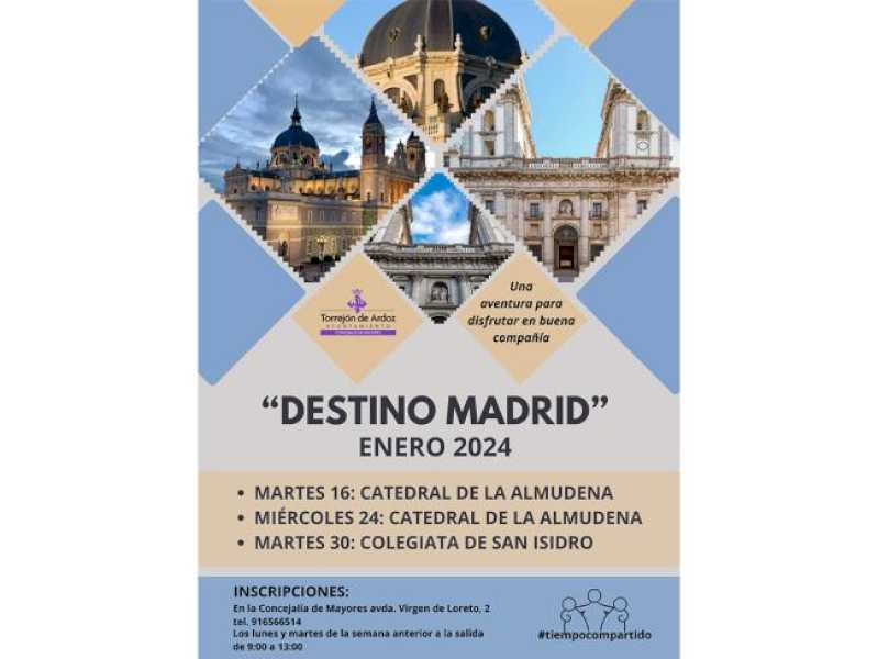 Torrejón – Noul sezon de activități continuă pentru bătrânii Torrejoneros cu „Destino Madrid”, Programul de drumeții sau b…