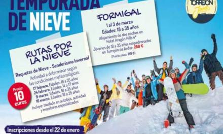 Torrejón – Luni viitoare, 22 ianuarie, se deschide perioada de înscriere pentru ieșirile din sezonul de zăpadă și „S…