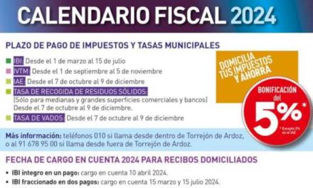 Torrejón – Primarul, Alejandro Navarro Prieto, menține reducerea IBI cu 10% în 2024, care este extinsă la 15% pentru acele turnuri…