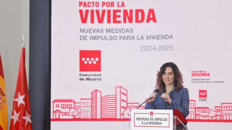 Díaz Ayuso anunță noi reduceri de taxe pentru cumpărarea și închirierea de locuințe cu economii de aproape 100 de milioane de euro