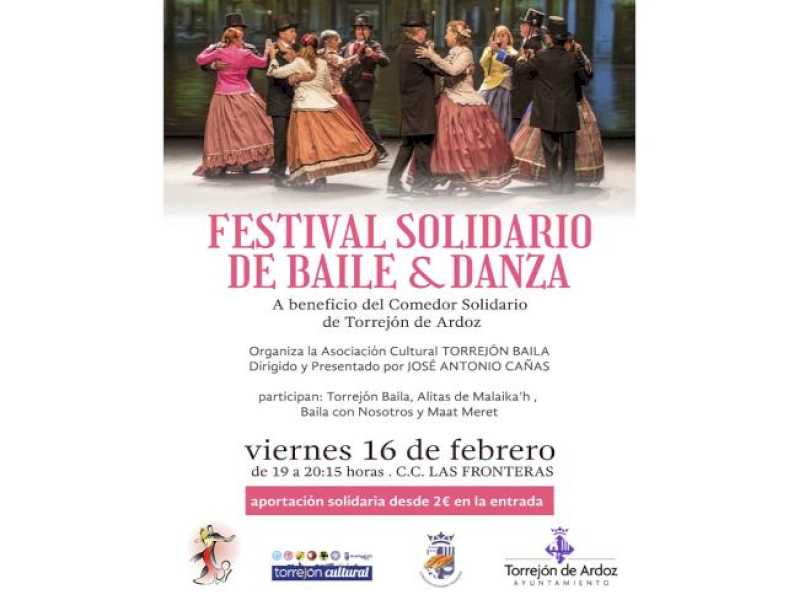 Torrejón – Astăzi, vineri, 16 februarie, Festivalul de dans și dans solidari la Centrul Cultural Las Fronteras, organizat de Asociația…