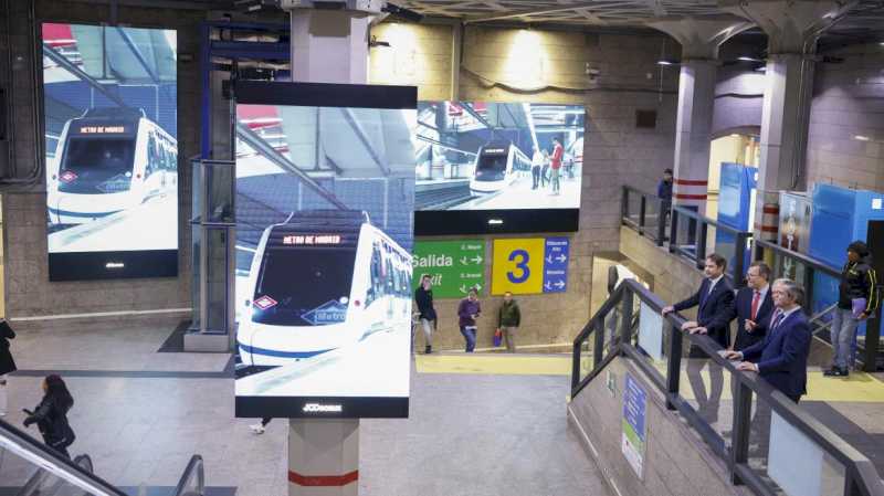 Comunitatea Madrid activează 500 de noi ecrane publicitare digitizate în rețeaua sa de metrou, cu o imagine de avangardă