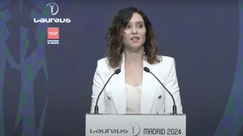 Díaz Ayuso la prezentarea a XXV-a Premii Laureus: „Este o mândrie care ne consolidează ca loc pentru evenimente sportive majore”