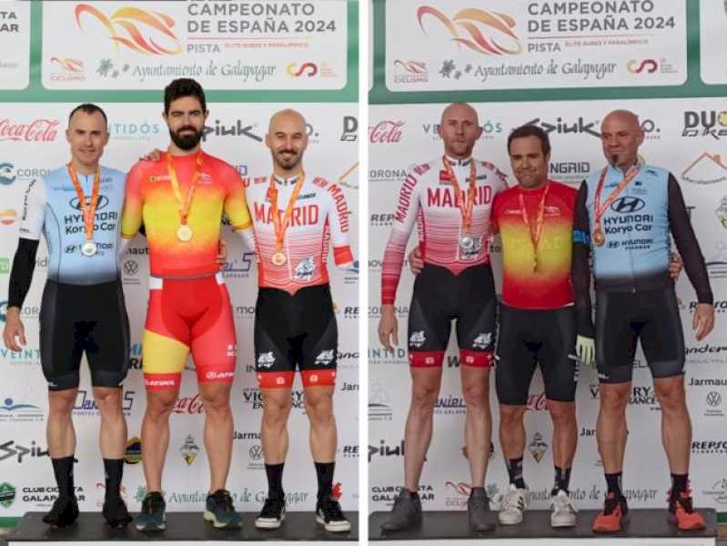 Torrejón – Torrejoneros, Enrique Bermejo și Christian Silva, obțin 10 medalii în Campionatul Paralimpic Spaniol de ciclism pe pistă…