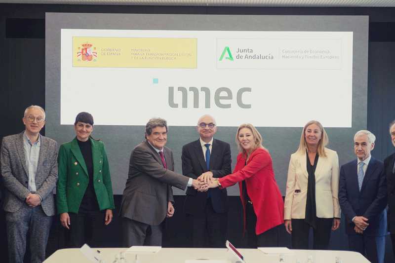 Guvernul, Junta de Andalucía și IMEC semnează un memorandum de înțelegere pentru lansarea unui centru de inovare pentru cipuri de napolitană de 300 de milimetri