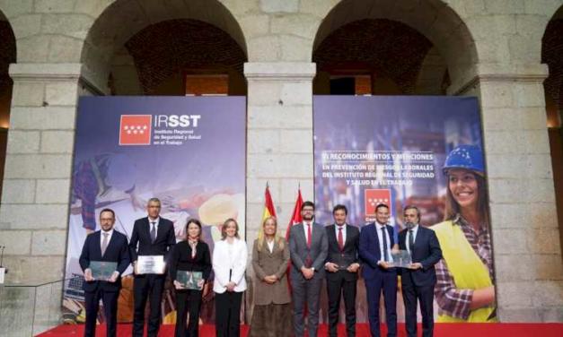 Comunitatea Madrid oferă premii care recunosc bunele practici ale companiei în prevenirea riscurilor ocupaționale