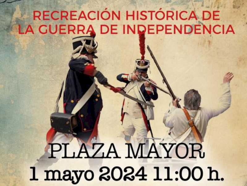 Torrejón – Plaza Mayor va asista în această miercuri, 1 mai, de la 11:00 la 14:00, la o recreare istorică a Războiului…