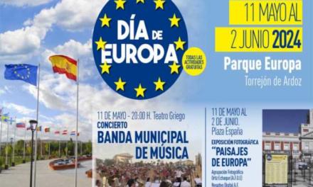 Torrejón – Torrejón de Ardoz sărbătorește astăzi, sâmbătă, 11 mai, Ziua Europei, cu un concert susținut de Trupa Municipală de Muzică și expoziția…