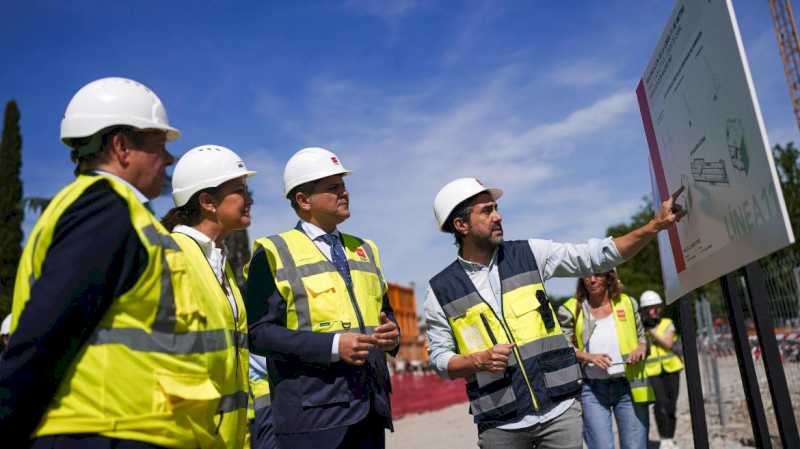 Comunitatea Madrid avansează în construcția viitoarei stații a liniei 11 a metroului Madrid Río