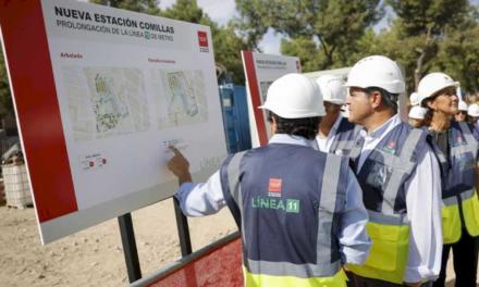 Comunitatea Madrid avansează în construcția viitoarei stații Comillas de pe linia 11 de metrou
