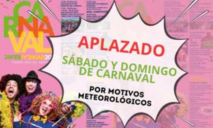 Torrejón – COMUNICADO: Aplazado sábado y domingo de Carnaval por motivos meteorológicos