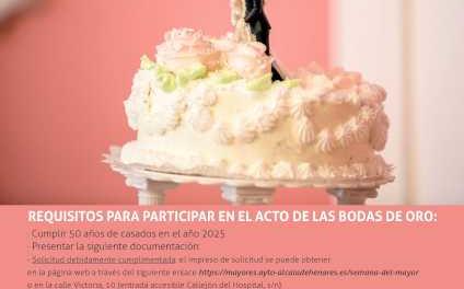 Alcalá – Alcalá de Henares homenajeará a las parejas que cumplirán este año sus Bodas de Oro